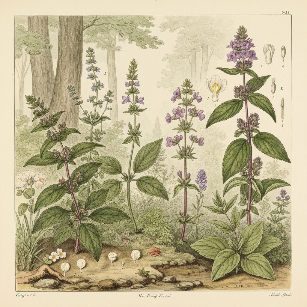 Botanische historische Illustration